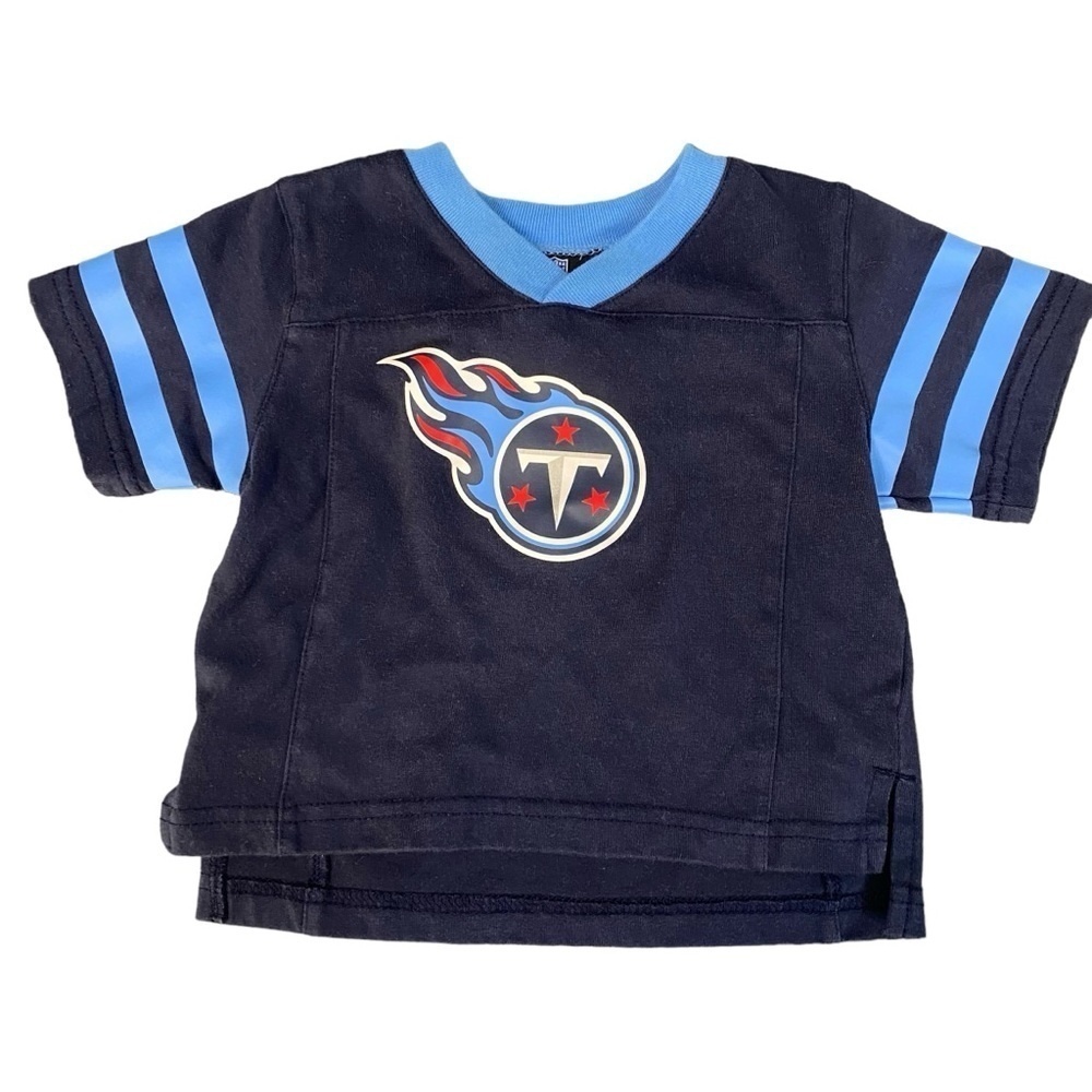 NFL Team Apparel Tennesee Titans Short Sleeve VNeck Tshirt Size 12 Months Infant